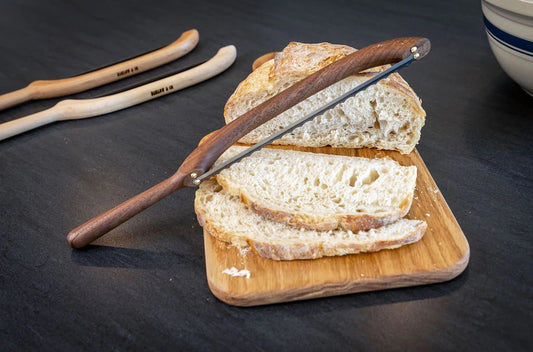 Barlow Bread Knife | Sourdough Knife | Hardwood Bow Knife In Walnut, Cherry and Maple