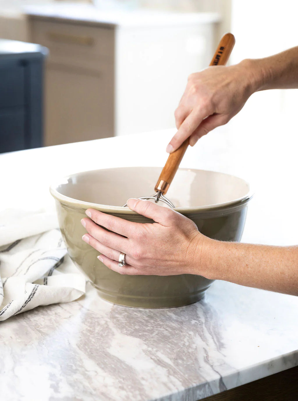 Danish Dough Hook | Sourdough Bread Whisk | Hardwood Walnut Cherry Maple Kitchen Breadmaker | Stainless Steel Whisk