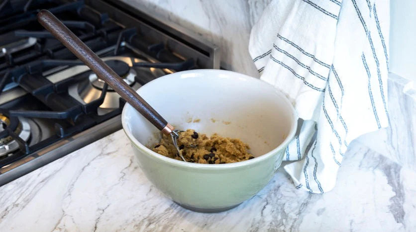 Danish Dough Hook | Sourdough Bread Whisk | Hardwood Walnut Cherry Maple Kitchen Breadmaker | Stainless Steel Whisk