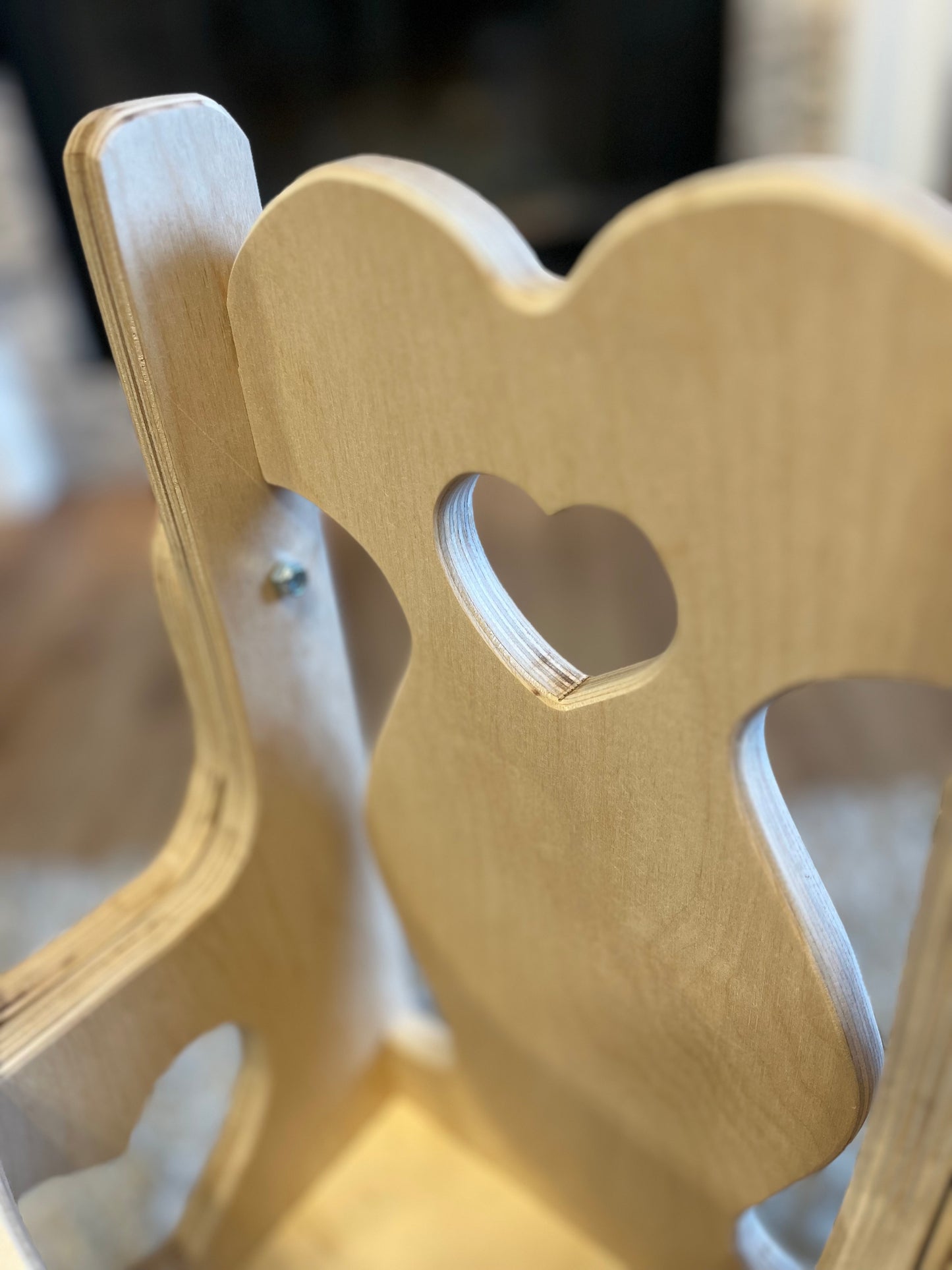 Doll High Chair | Vintage Doll Furniture | Handmade Doll Kitchen Chair | Birch Hardwood | American Girl Doll Compatible