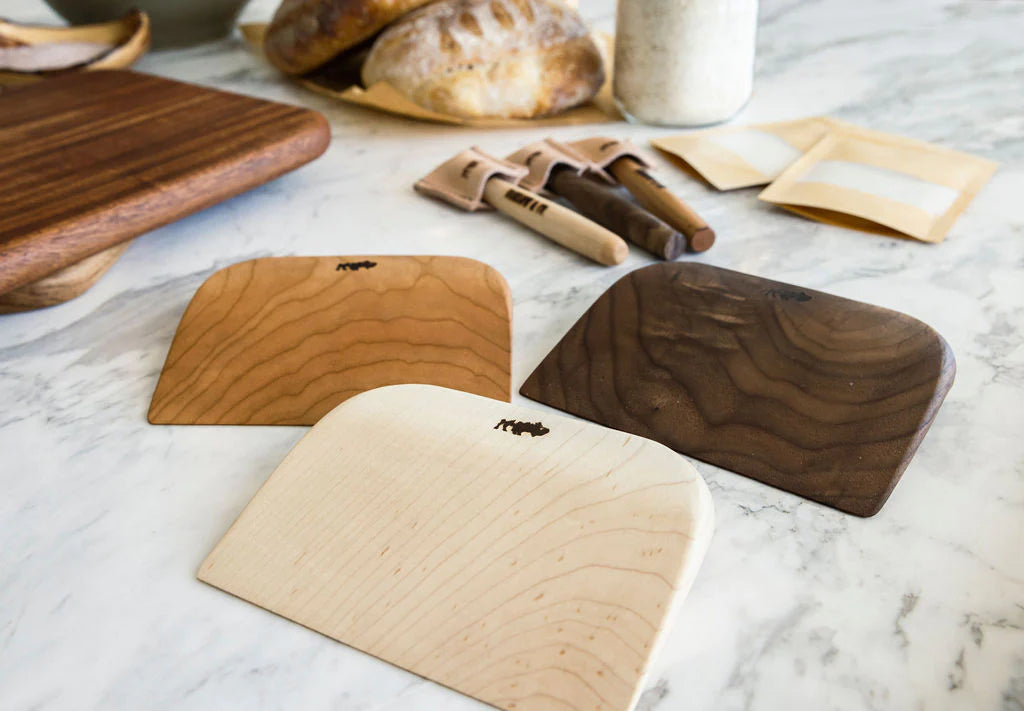 Bread Shaffer Sourdough Bread Scraper | Hardwood Breadmaking Scraper | Barlow Kitche ...