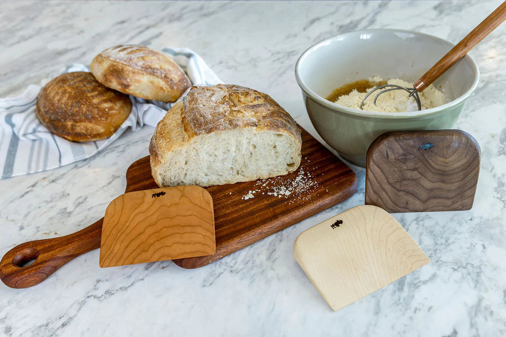Bread Shaffer Sourdough Bread Scraper | Hardwood Breadmaking Scraper | Barlow Kitche ...